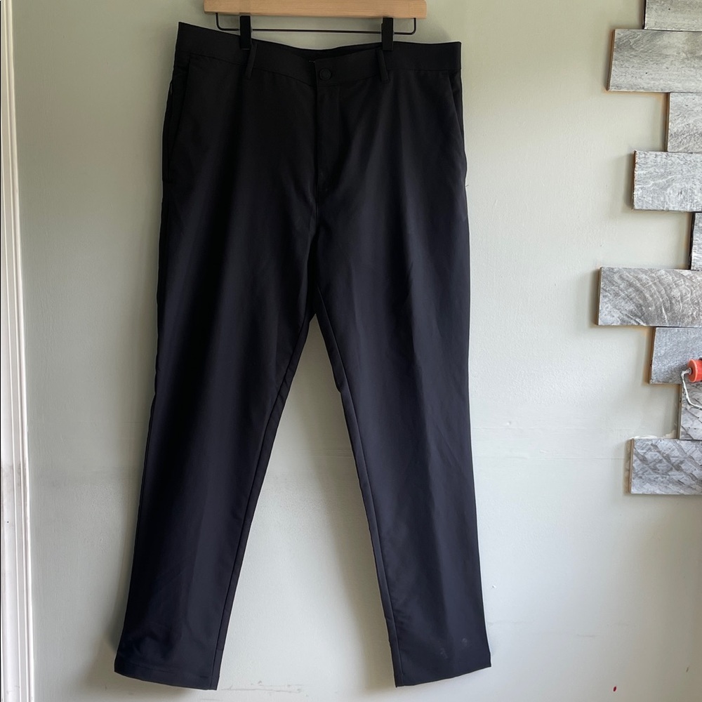 Banana Republic Timber Wolf Black Pants Men’s 36X32 Straight Leg Chino Mid Rise - Picture 2 of 9